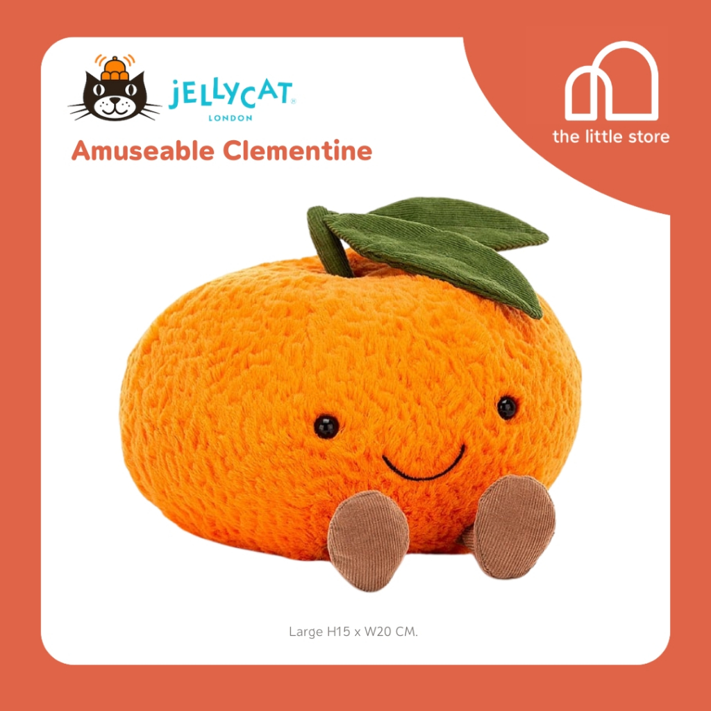 Jelly cat Amuseable Clementine Large H15xW20 CM. Shopee Thailand