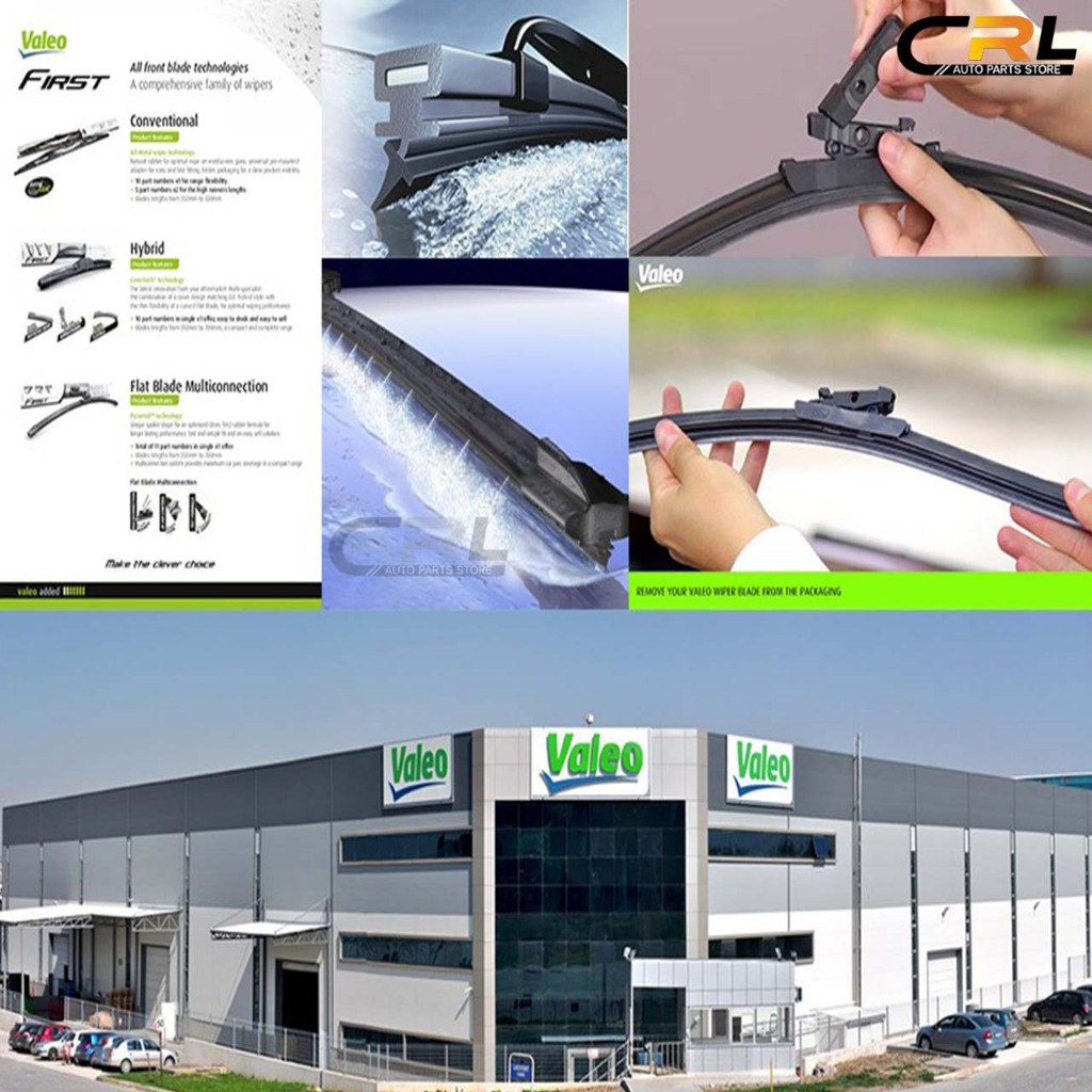VALEO ใบปัดน้ำฝน แบบ ก้านพลาสติก รุ่น HYBRID FIRST วาลีโอ ขนาด 14-26 ...