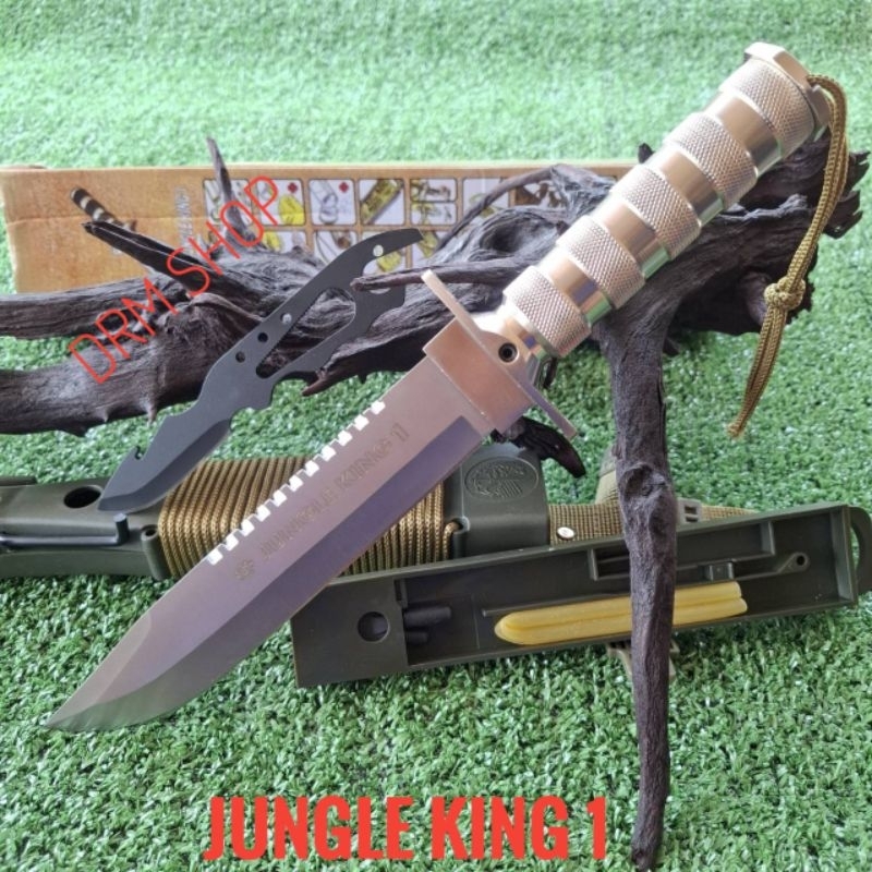อุปกรณ์เดินป่า มีดพก มีดเดินป่า มีดพกใบตาย JUNGLE KING 1 ใบเลสพร้อม ...