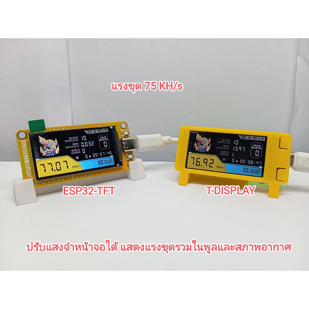 Solo BTC Mining Device Nerd Miner Bitcoin Lottery Miner - 300+ KH/s Nerd  Miner Lottery Mining