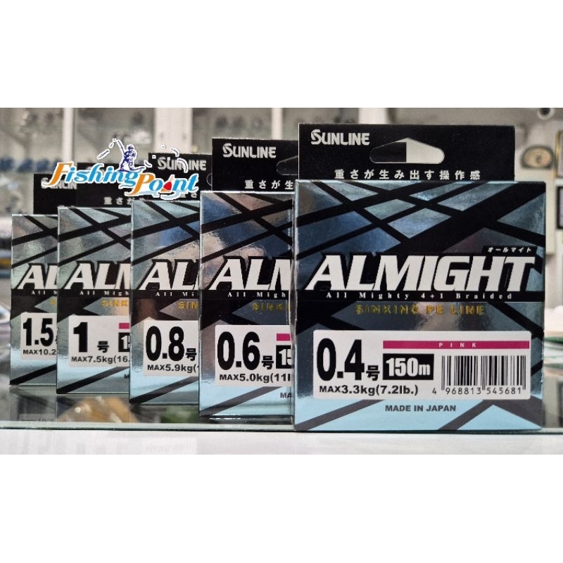 Bait - This Sunline Almight Sinking PE Line Has A Specific Gravity Of 148 Thanks To A B