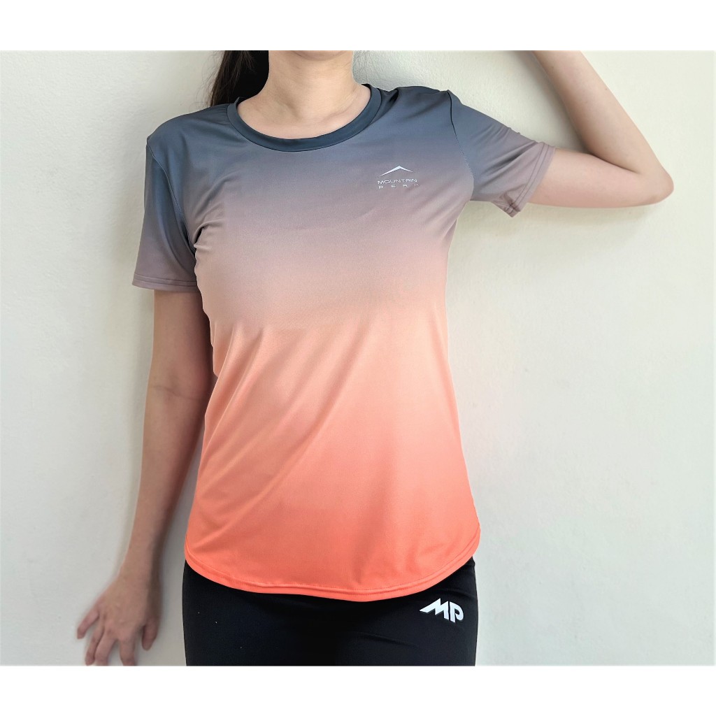 เสื้อกีฬาคอกลม Gradient color หญิง รุ่นใหม่ LT06 แบรนด์ Mountain Peak ...
