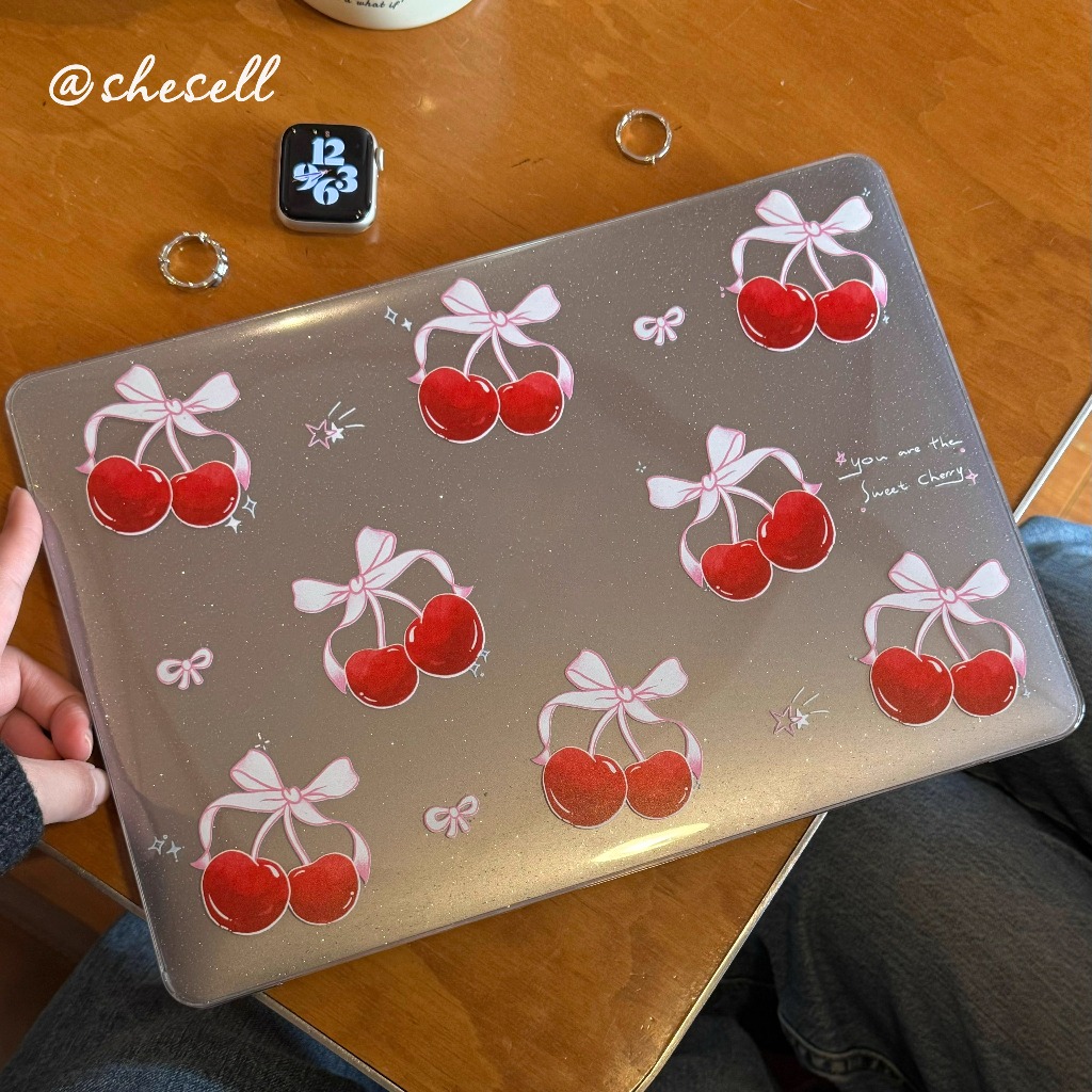 Shesell พร้อมส่ง เคสสำหรับแมคบุ๊ค(Glitter)M5 Air15 Ribbon Case for ...