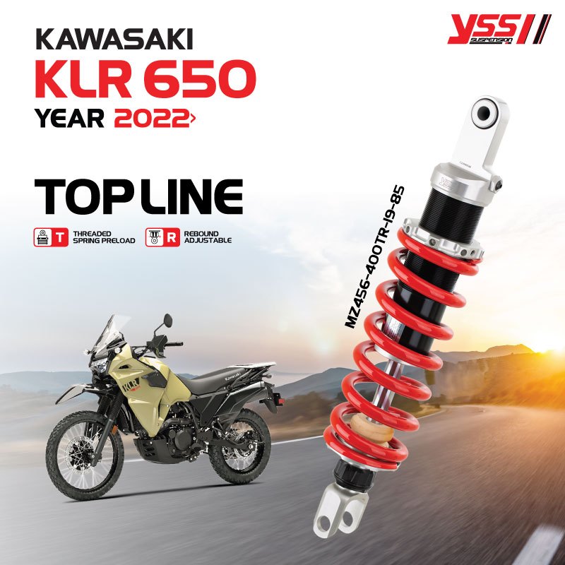 โช้คหลัง YSS รุ่น TOP LINE สำหรับ KAWASAKI KLR 650 ปี 1995-2022 และ ...