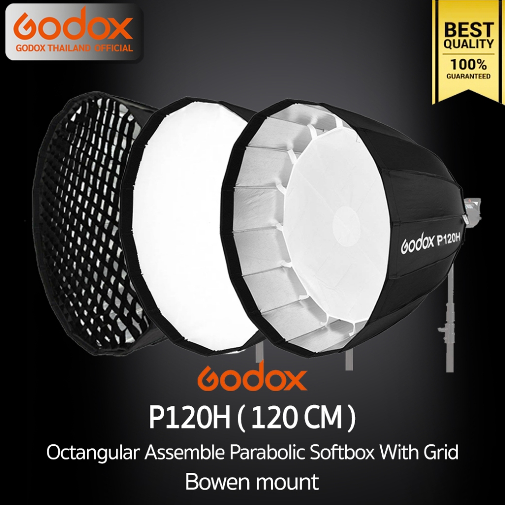 Godox Parabolic Softbox P120H - Profi Softbox Mit Bowens Mount