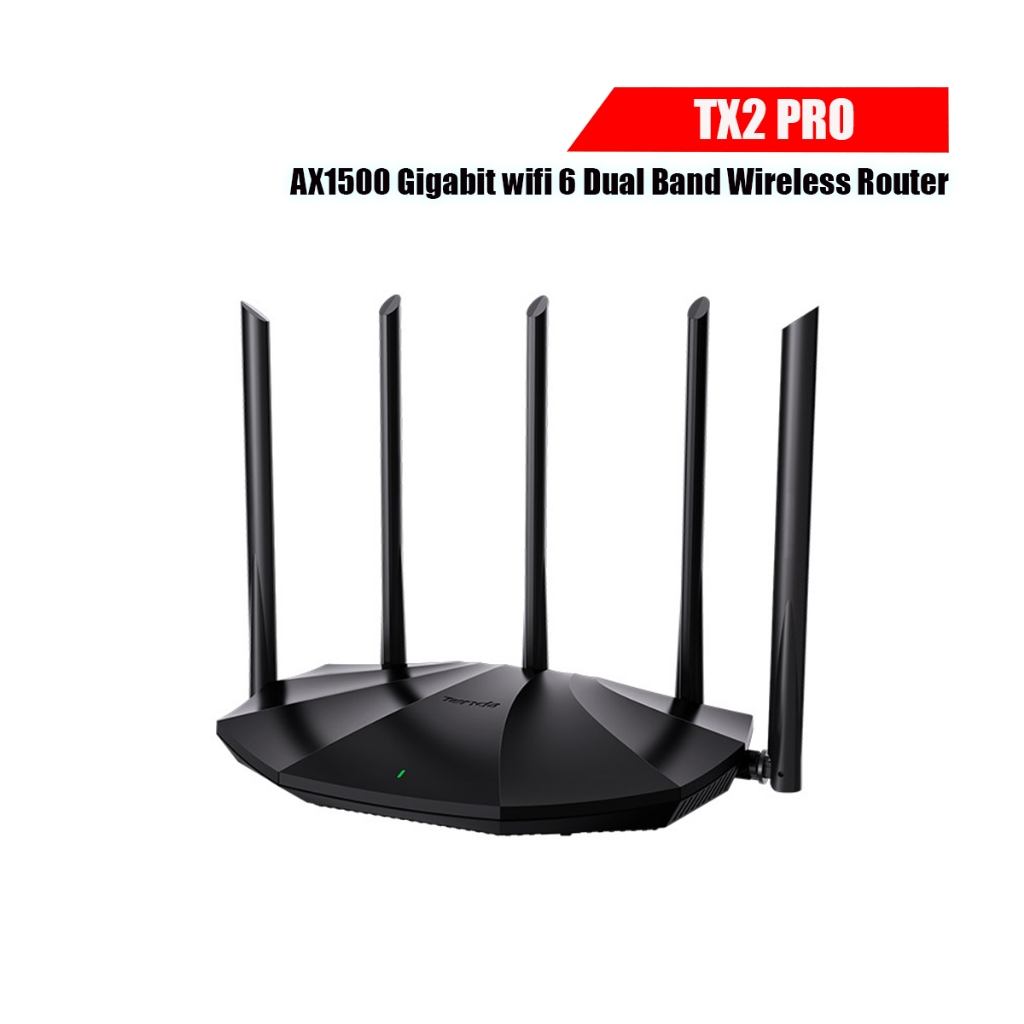Tenda TX2 Pro AX1500 Gigabit เราเตอร์ wifi 6 Dual Band Wireless Router ...