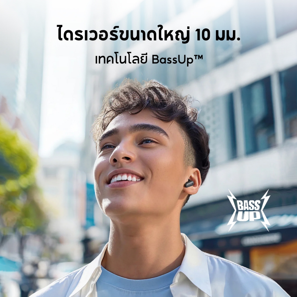 Soundcore R50i NC หูฟังบลูทูธ สายหูฟังไร ตัดเสียงรบกวน ANC กันน้ำระดับ IP54 45 ชม ไมค์ 4 ตัว อัลกอริธึม Al