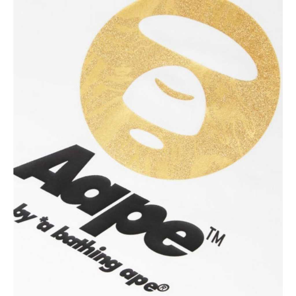 [ ของแท้ ] เสื้อ Aape by a bathing ape / AAPE BASIC TEE GOLD PATTERN ...