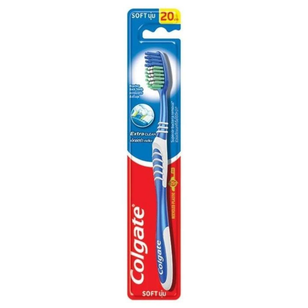(1 ด้าม) Colgate คอลเกต แปรงสีฟัน เอ็กซ์ตร้า คลีน ขนนุ่ม | Shopee Thailand