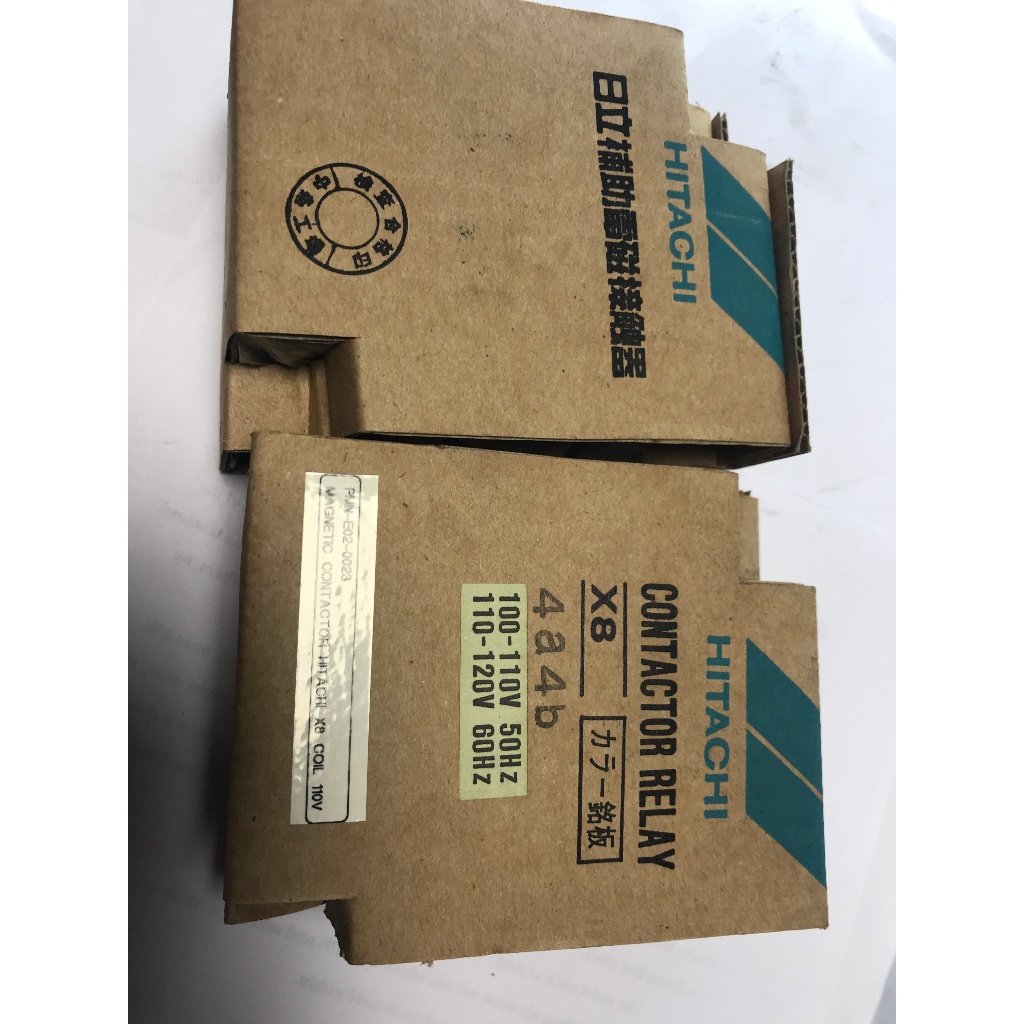 HITACHI CONTACTOR RELAY X8 110-110V50Hz | Shopee Thailand