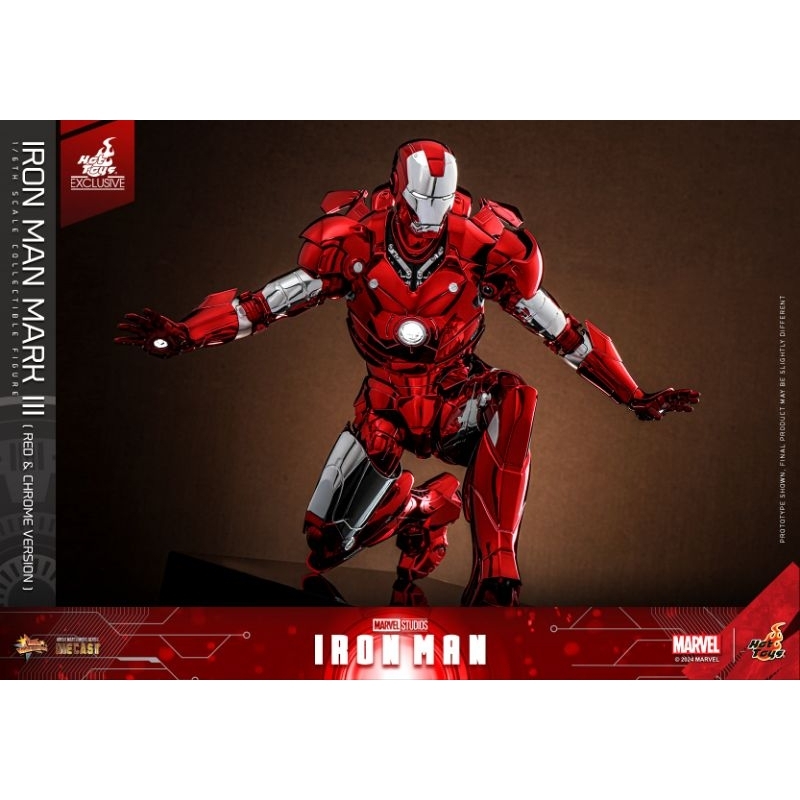 Hot Toys MMS744D64 Iron Man Mark III (Red & Chrome) *** limited