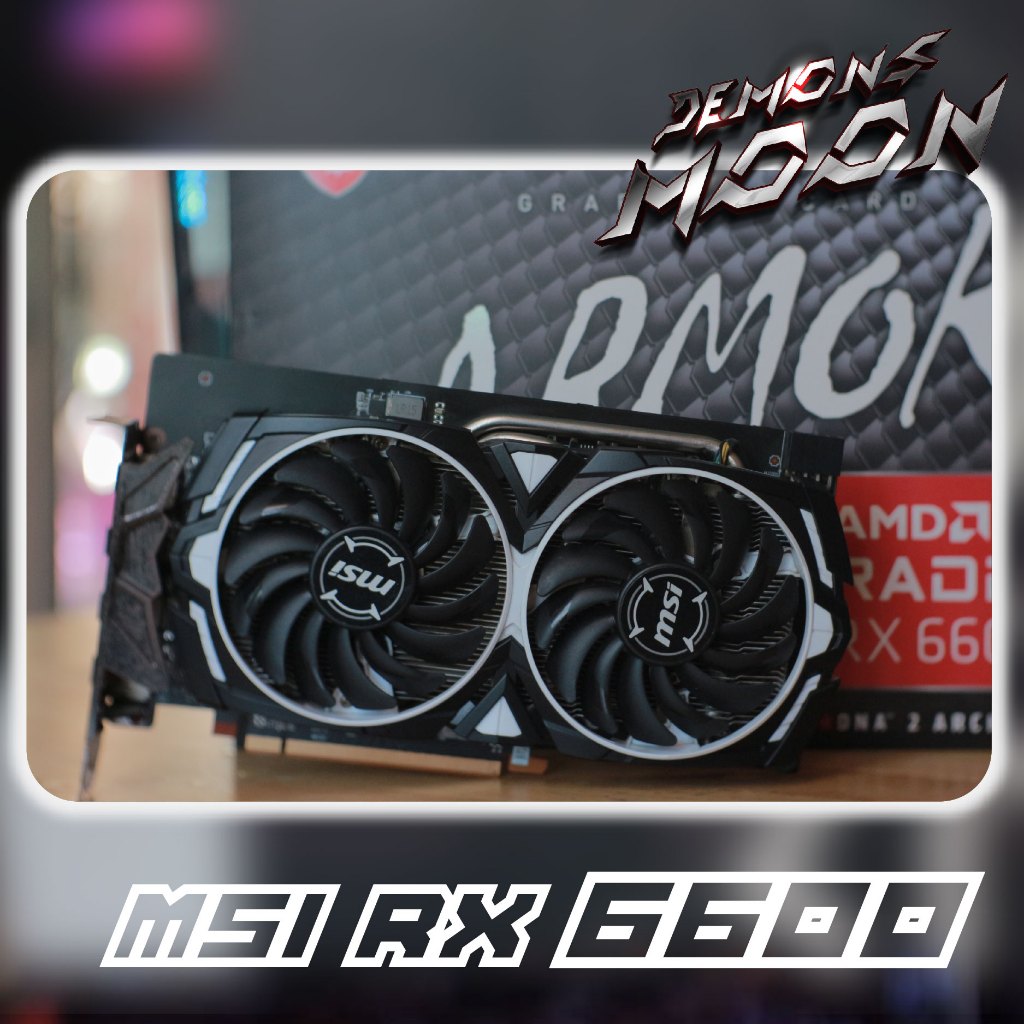 rx6600 armor gpu VGA (การ์ดแสดงผล) MSI RADEON RX 6600 ARMOR 8G + ประกัน ...