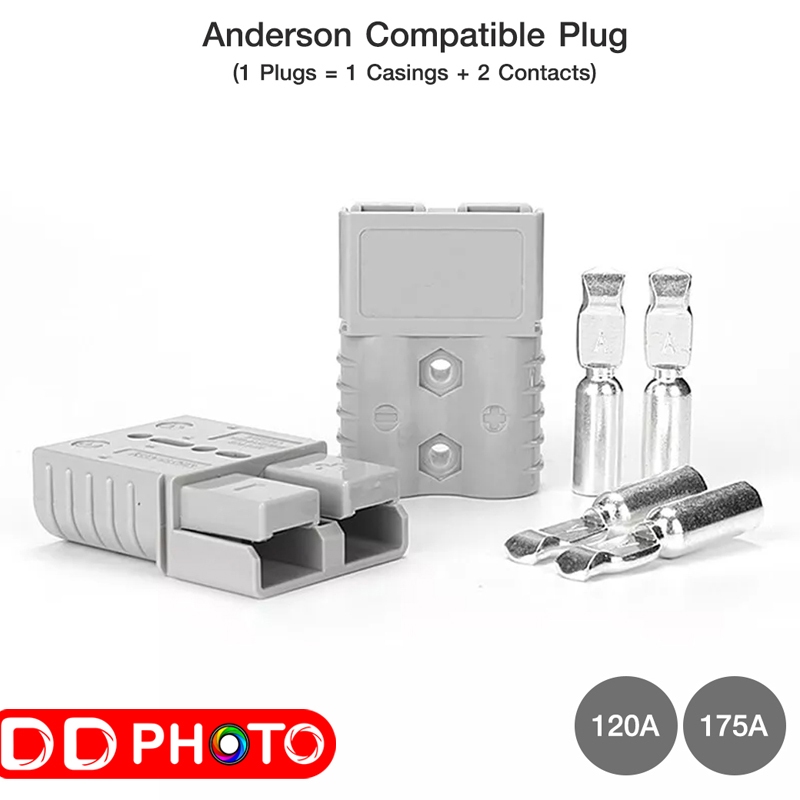 Anderson Plug Connectors Battery Power Cable Terminals Kit ชุดขั้วต่อ ...