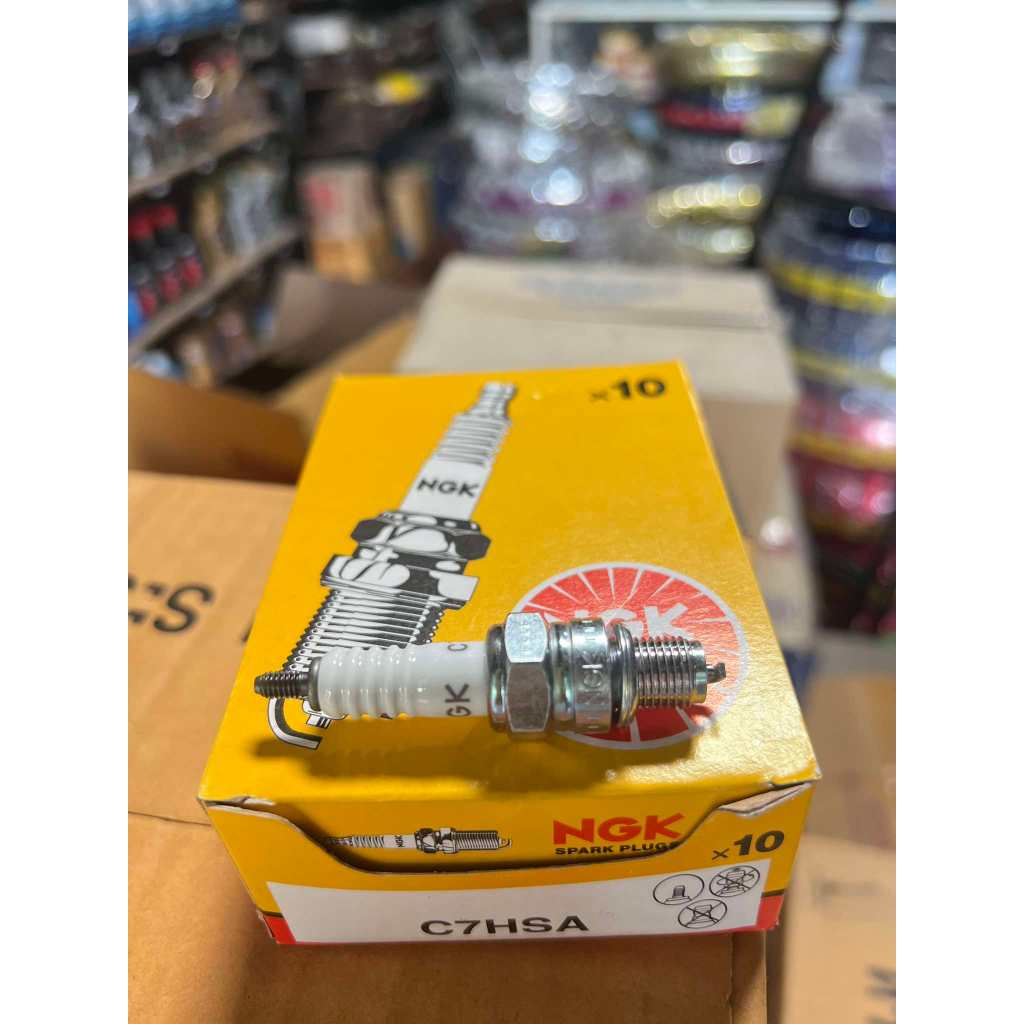 หัวเทียน C7HSA NGK แท้ 100% WAVEคาร์บูเก่าทุกรุ่น (เกลียวสั้น) | Shopee ...