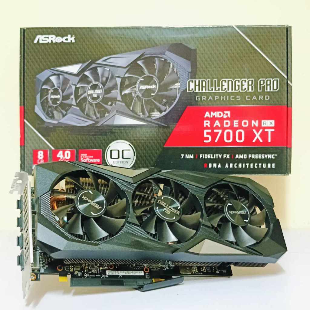 RX 5700 XT ASROCK Challenger D 8GB GDDR6 สินค้ามือสอง | Shopee Thailand