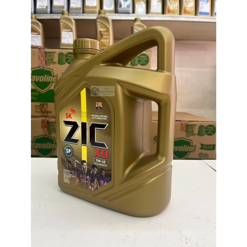 ZIC X9 เบนซิน 5W40 น้ำมันเครื่องยนต์เบนซินสังเคราะห์แท้ 100% SAE 5W40 ...