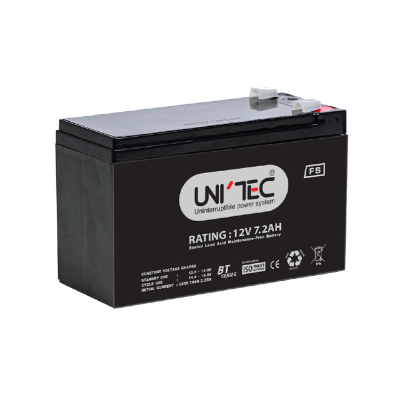 UNITEC Battery 12V 7.2 Ah ล็อตผลิตใหม่มือหนึ่ง100%ใช้ได้กับ UPS ...
