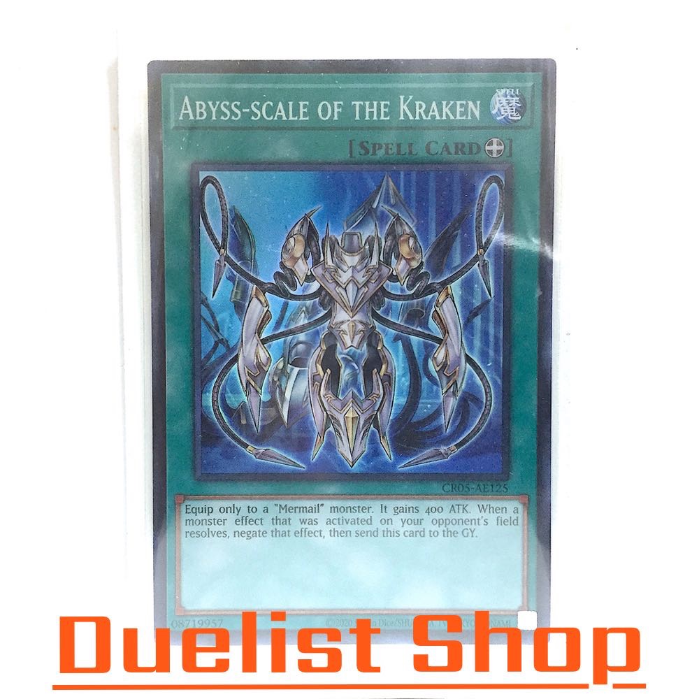 Abyss-scale of the Kraken (SR) Spell [Equip] ชุด CR05-AE125 การ์ดยูกิโอ ...