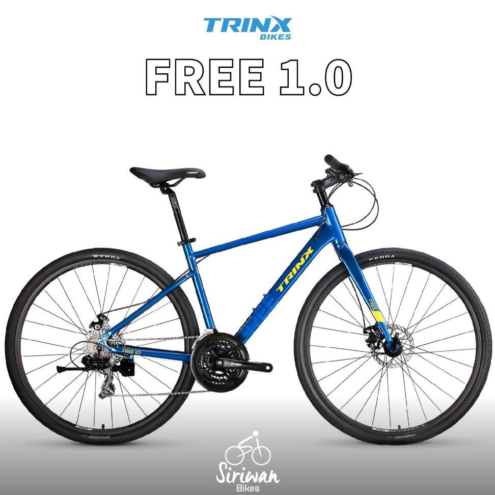 TRINX Free 1.0 จักรยานซิตี้ไบค์ ไฮบริด เฟรมอลูมิเนียม Shimano Tourney ...