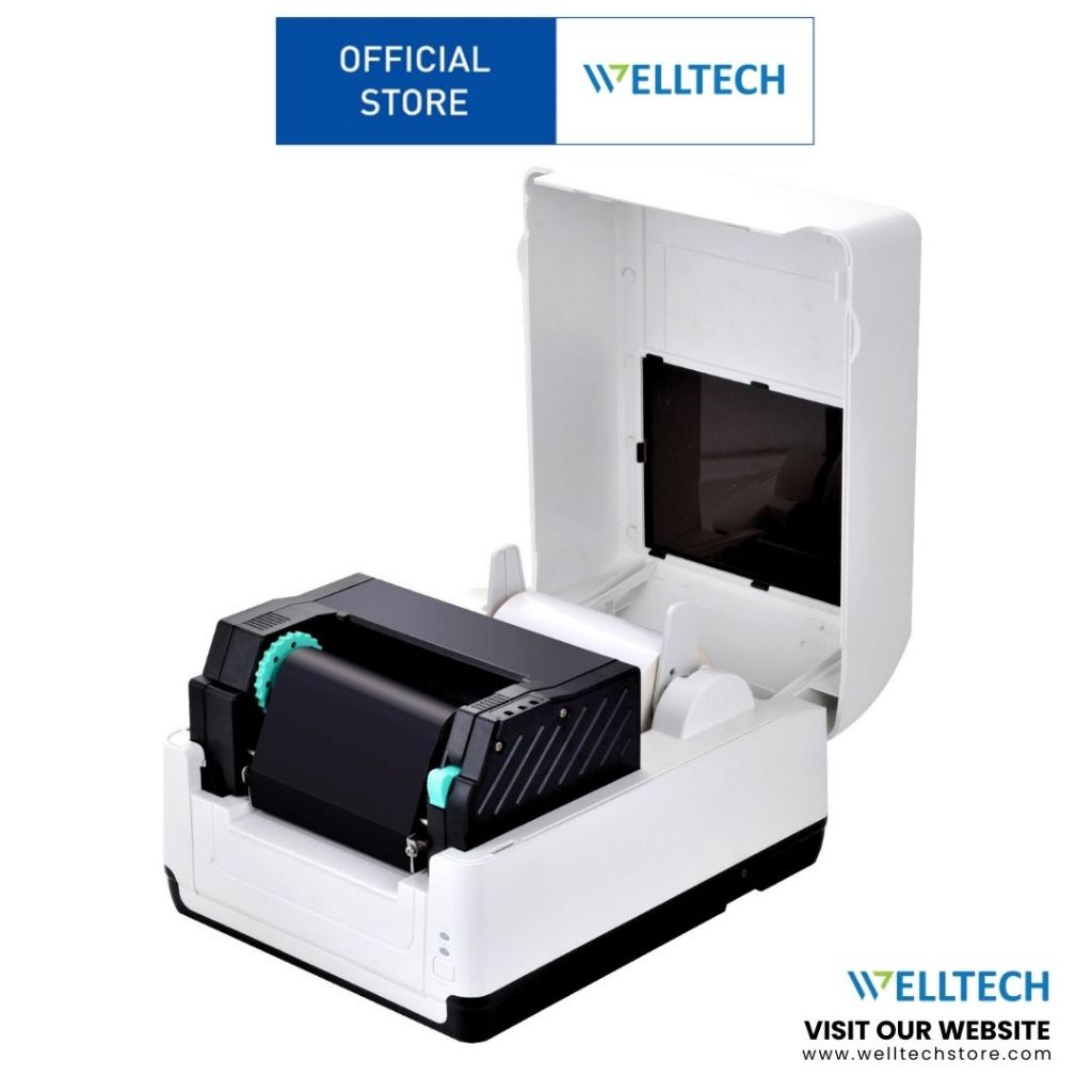 WELLTECH X5 เครื่องพิมพ์บาร์โค้ด ฉลากยา ฉลากสินค้า แบบถ่ายโอนความร้อน ...