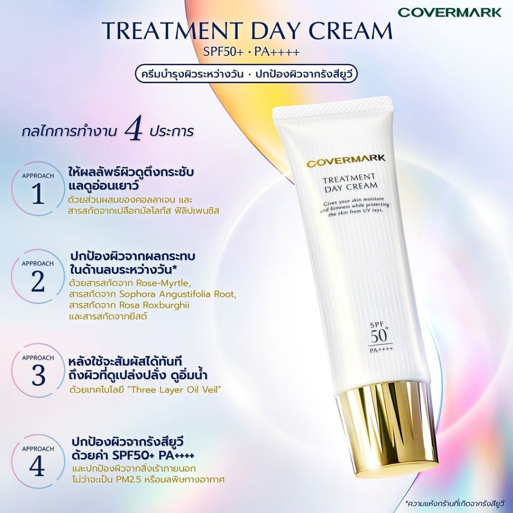 COVERMARK Treatment Day Cream 50g SPF50+ PA++++ โลชั่น รับประกัน