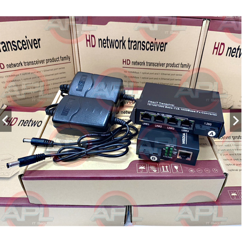 Apollo Media Converter Netlink มีเดีย คอนเวอร์เตอร์ 10/100/1000Mbps ...
