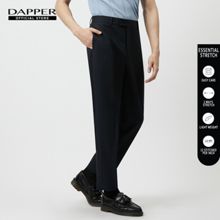 DAPPER กางเกงทำงาน Essential Stretch ทรง Comfort-Fit สีกรมท่า (TB2N1/633SP)