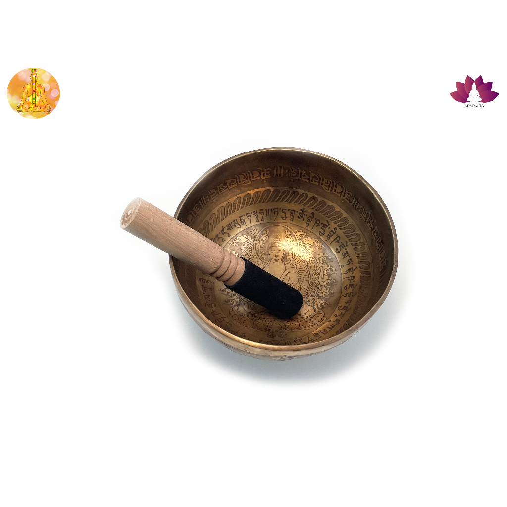 ขันทิเบตแฮนด์เมด-ขนาด19ซม-น้ำหนัก962กรัม-ชามทำสมาธิแฮนด์เมด-tibetan-handmade-singing-bowl