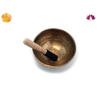 ขันทิเบตแฮนด์เมด ขนาด19ซม. น้ำหนัก962กรัม ชามทำสมาธิแฮนด์เมด Tibetan Handmade Singing Bowl