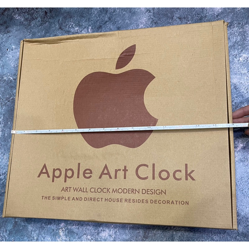 นาฬิกาแขวน-14-นิ้ว-นาฬิกาแบบเดินกระตุก-รุ่นใหม่-ลูกซอง-apple