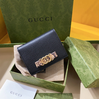 พรี​ ราคา2600 Gucci กุชชี่ 746059 หนังวัว กระเป๋าสตางค์11*8.5*3cm