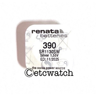 พร้อมส่ง&gt; ถ่านกระดุม Renata 390 , SR1130SW 1 ก้อน