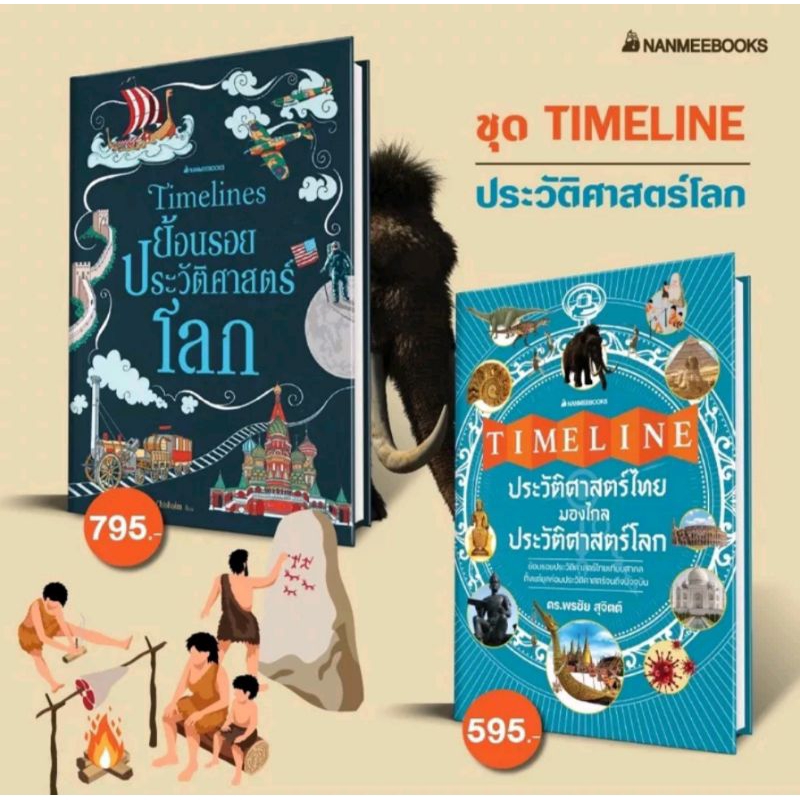 nanmeebooks-timeline-ประวัติศาสตร์ไทย-มองไกลประวัติศาสตร์โลก-timeline-ย้อนรอยประวัติศาสตร์โลก-ปกแข็ง