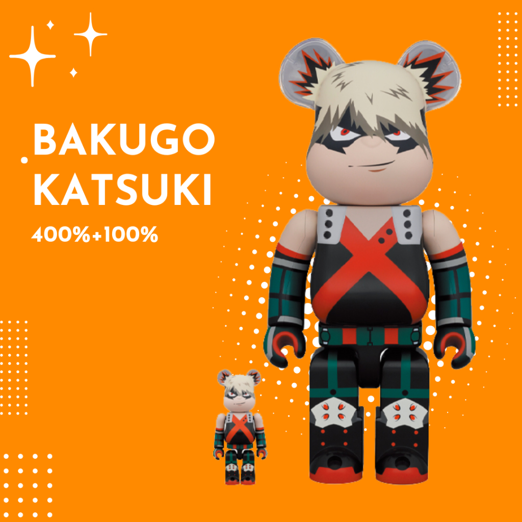 ของแท้-พร้อมส่ง-400-100-bearbrick-bakugo-katsuki