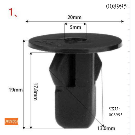 กิ๊บ ราคา10ตัว พลาสติกซุ้มล้อ บังฝุ่น โป่งล้อ i37 TOYOTA VIGO, REVO ...