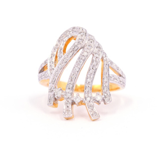 แหวนเพชรวงใหญ่ แหวนเพชร แหวนทองเพชรแท้ ทองแท้ 37.5% (9K) ME567