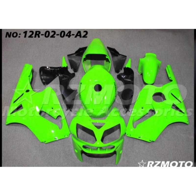 ชุดแฟริ่ง-kawasaki-ninja-zx12-rปี02-06-ชุดสีแต่งเปลือกมอเตอร์ไซค์วัสดุ-absครอบเฟรมด้านหน้าหลังขวาซ้ายของแต่งและอะไหล่