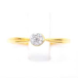 แหวนกระจุก รวมกันเหมือนแหวนชู แหวนเพชร แหวนทองเพชรแท้ ทองแท้ 37.5% (9K) SI309
