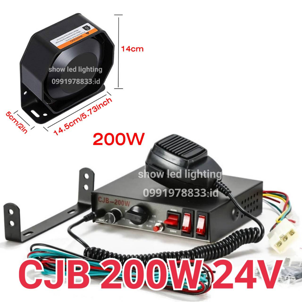 กล่องเสียงไซเรน-cjb-200w-12v-24v-มีตัวเลือกสินค้ากด-ลำโพงไซเรน-horn-เสียงไซเรน-กูภัย-กู้ชีพ-เสียงรถตำรวจ-รถพยาบาล