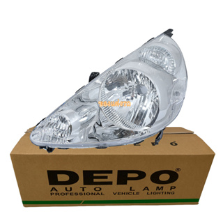 (DEPO) ไฟหน้า HONDA JAZZ GD 2003 2004 2005 2006 2007