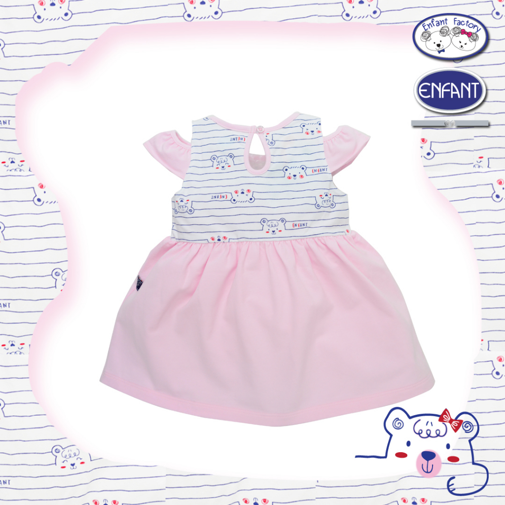 enfant-ชุดเดรสเด็กผู้หญิง-ผ้ายืด-cotton-spandex