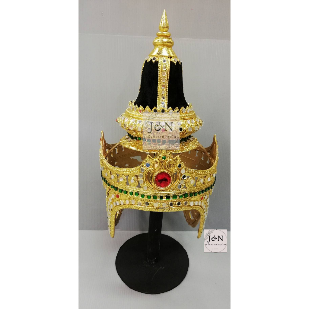 หัวชฎา หัวชฎาทรงเตี้ย หัวชฎาเครื่องประดับชุดไทย | Shopee Thailand