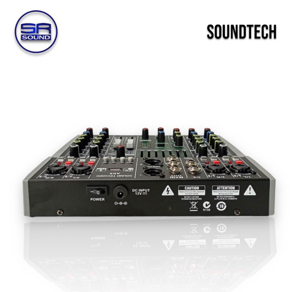ฟรีค่าส่งSOUNDTECH AK6 MIXER มิกซ์เซอร์ 6ch เอฟเฟค 99DSP (สินค้าใหม่/มี ...