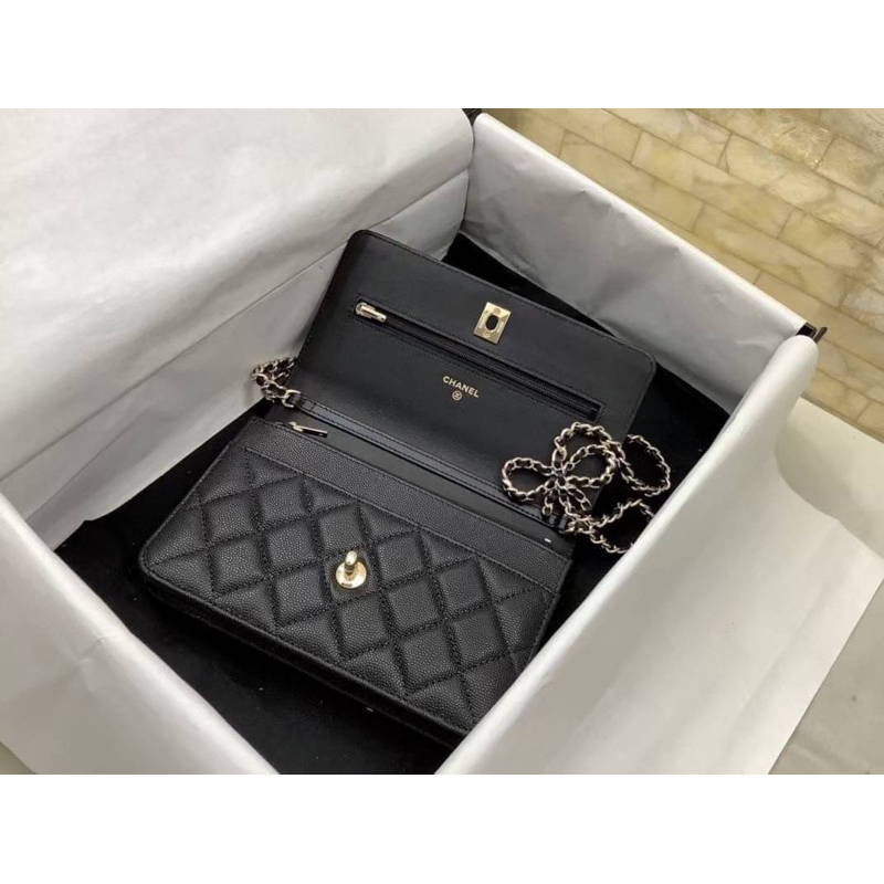 กระเป๋าสะพายข้าง-new-chanel-wallet-on-chain-bag-สินค้าพร้อมส่ง-เนื้องานสวย