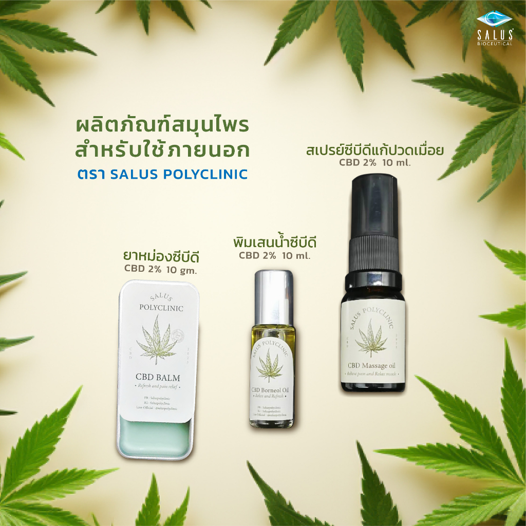 สเปรย์ซีบีดีนวดแก้ปวดเมื่อย-10ml