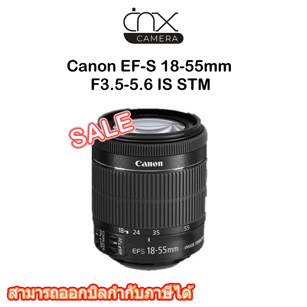 เลนส์canon-ef-s-18-55mm-f3-5-5-6-is-stm-no-box-รับประกันสินค้า1ปี-สินค้าใหม่