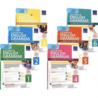 โปร15.10พร้อมส่งเซ็ท6เล่ม Learning English Grammar workbook เซ็ท6เล่ม