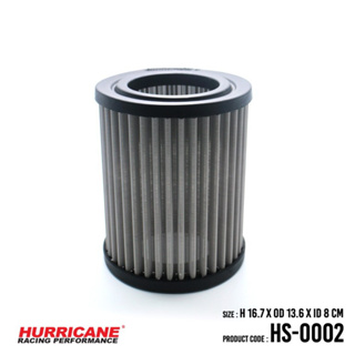 HURRICANE กรองอากาศสแตนเลส , ผ้าแดง Acura , Alfa , Honda HS-0002HS-0002