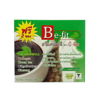ฺBe-Fit Srim Coffee บี-ฟิต สริมคอฟฟี่ 15 กรัม ( 1 กล่อง บรรจุ 10 ซอง )