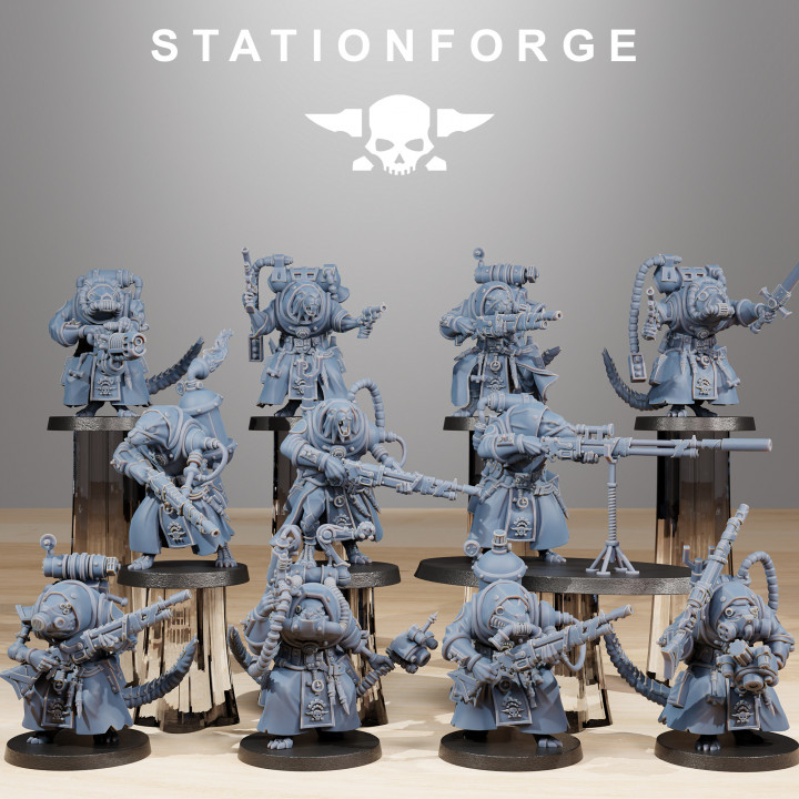 Grimdark scifi miniatures (Raticus Grunts) - High quality and detailed ...